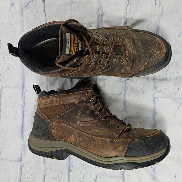 Ariat Other - Ariat Terrain ATS Work Boots Mens 13EEE Brown Leather Slip Resistant Utility